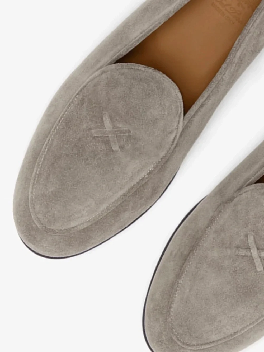 Del Toro Grigio Suede Milano Loafers, Mens size 8.5 US